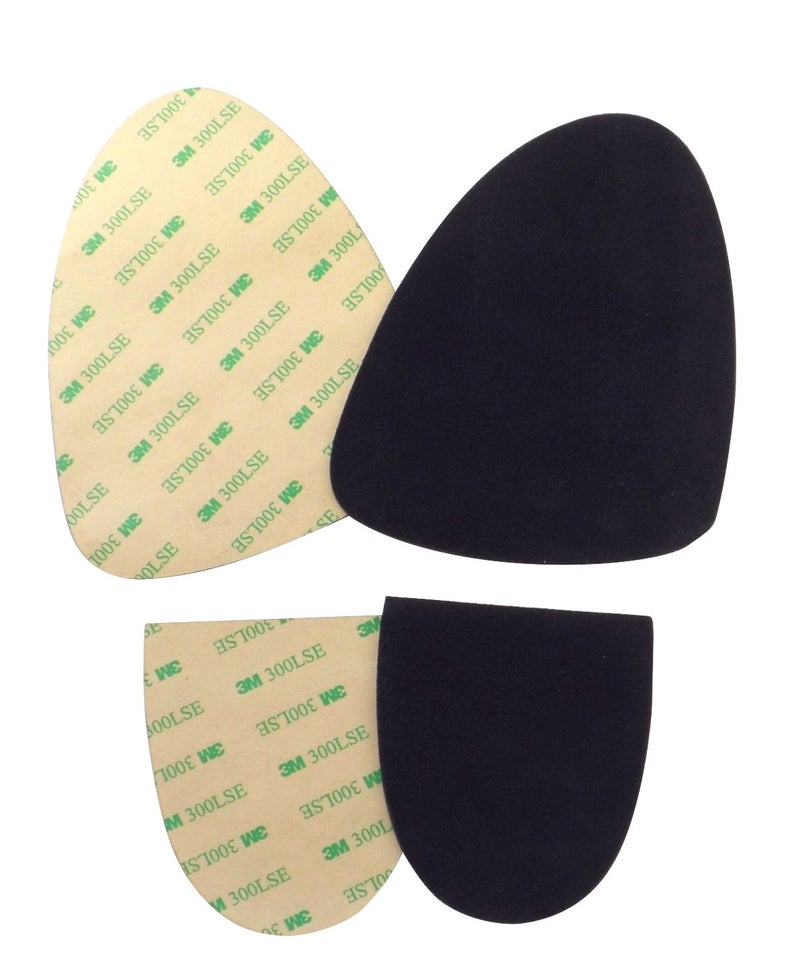 Stick-on Suede Soles with Industrial-Strength Adhesive Backing. Resole Old Dance Shoes or Turn Sneakers into Perfect Dance Shoes. [Suede-M-Black-Sport-r2]
